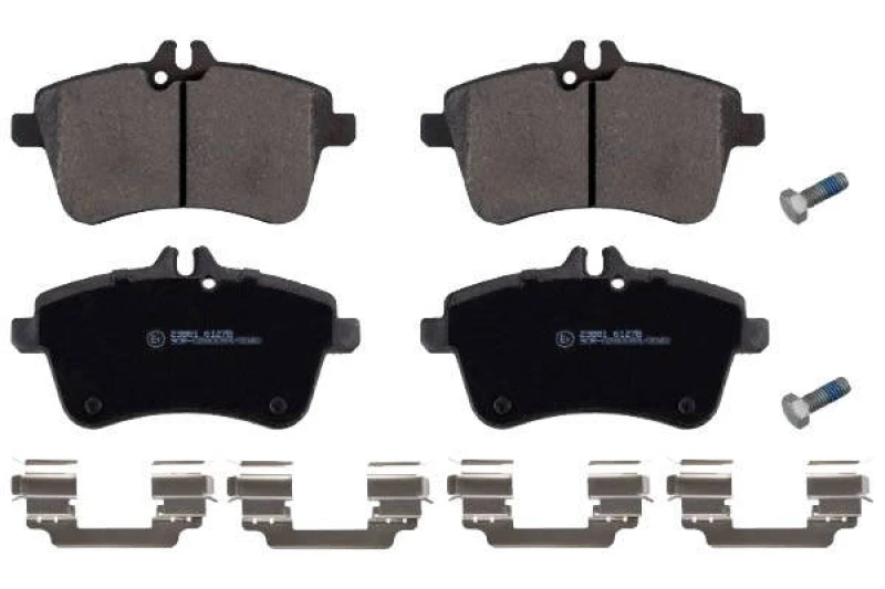 Image of SWAG 10 91 6529 Brake pad set Front Axle, prepared for wear warning indicator, with fastening material Brake Pad Set,disc brake (402)