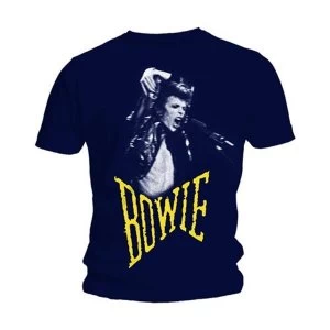 Image of David Bowie - Scream Unisex XX-Large T-Shirt - Blue