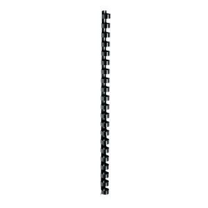 Image of 5 Star Office Binding Combs Plastic 21 Ring 95 Sheets A4 12mm Black Pack 100