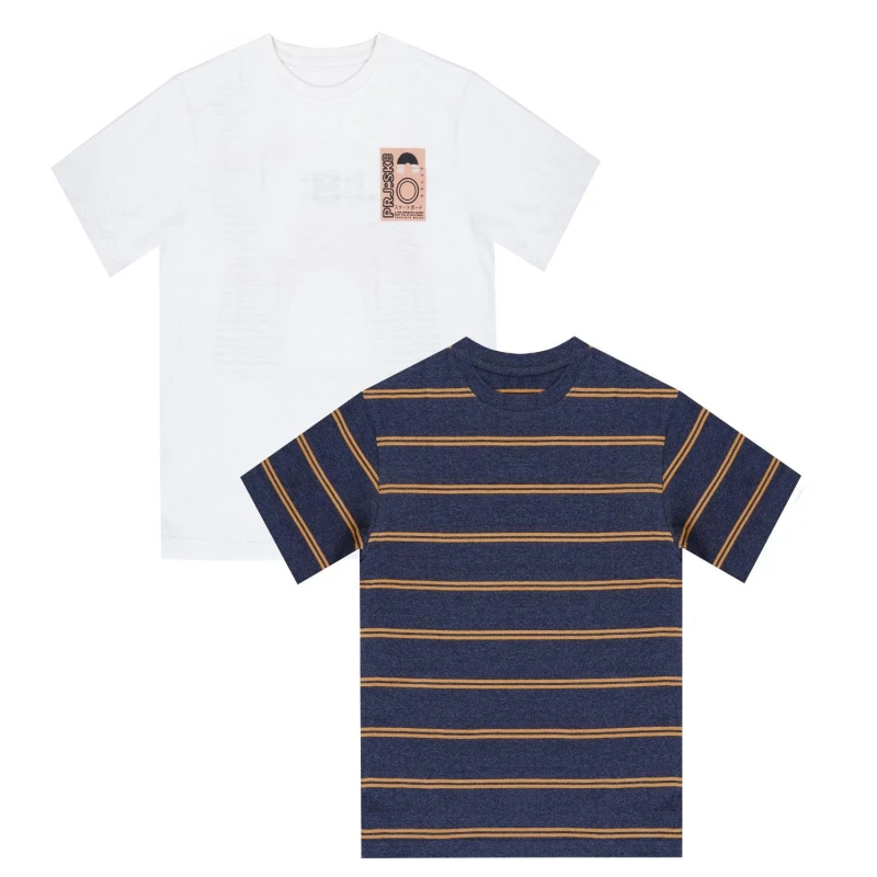 Image of Firetrap 2 Pack T-Shirts Juniors - Multi Multi One Size