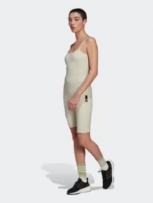 Image of adidas Studio Lounge Rib Jumpsuit, Green Size M Women