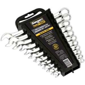 image of Siegen 11 Piece WallDrive Combination Spanner Set Metric