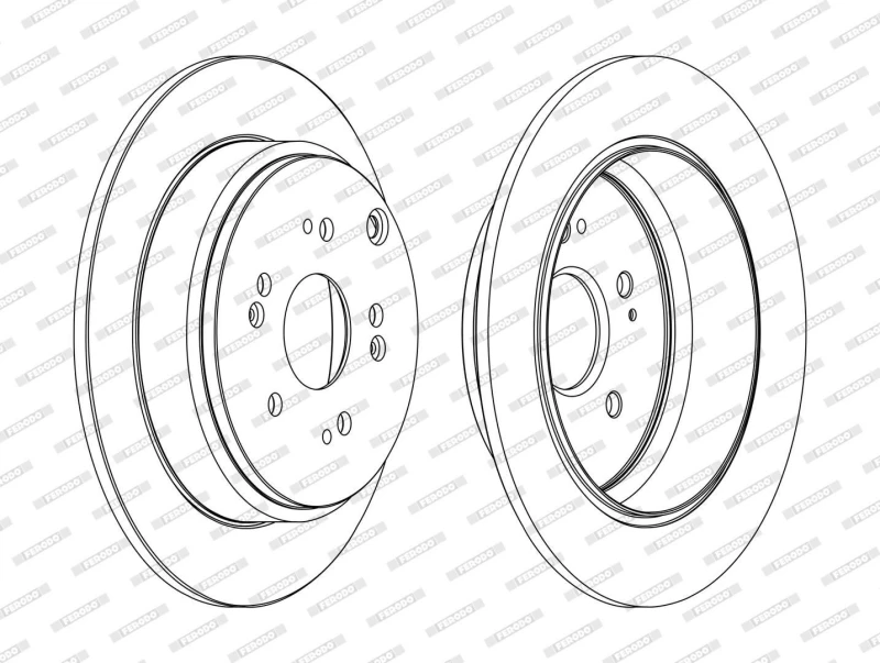 Image of Brake disc FERODO DDF1860C