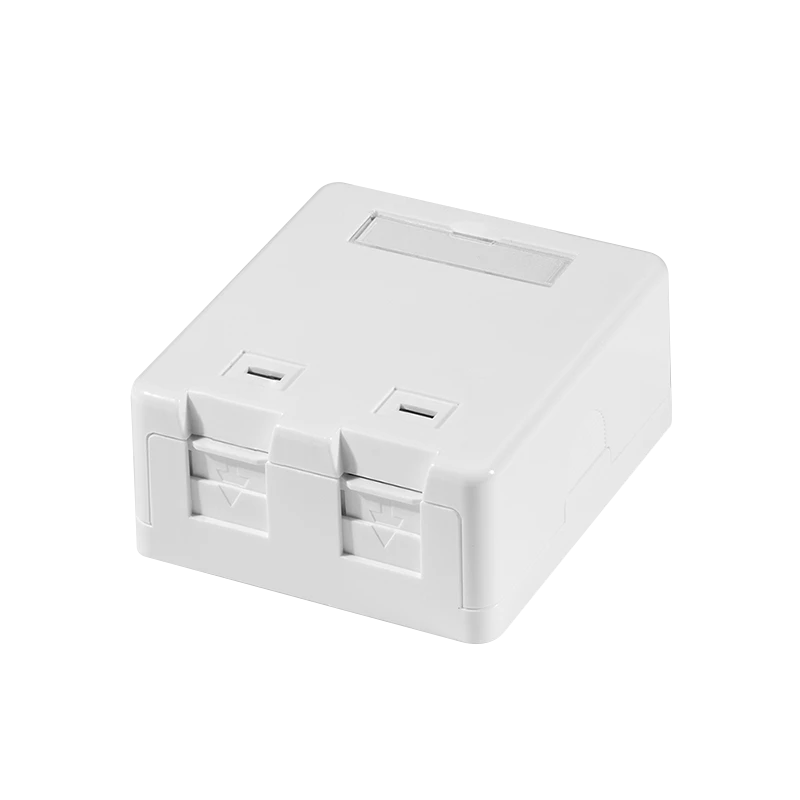 Image of LogiLink Keystone surface box 2-port. with shutter