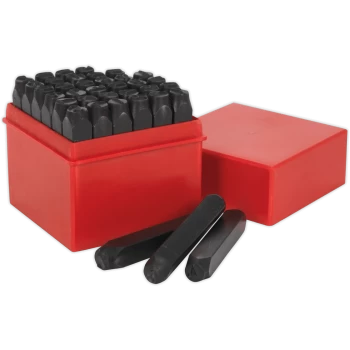 Image of Sealey 36 Piece Letter and Number Punch Set 8mm