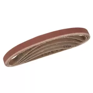 Image of Silverline Sanding Belts 10 x 330mm 5pce 40, 60, 2 x 80, 120G 338767