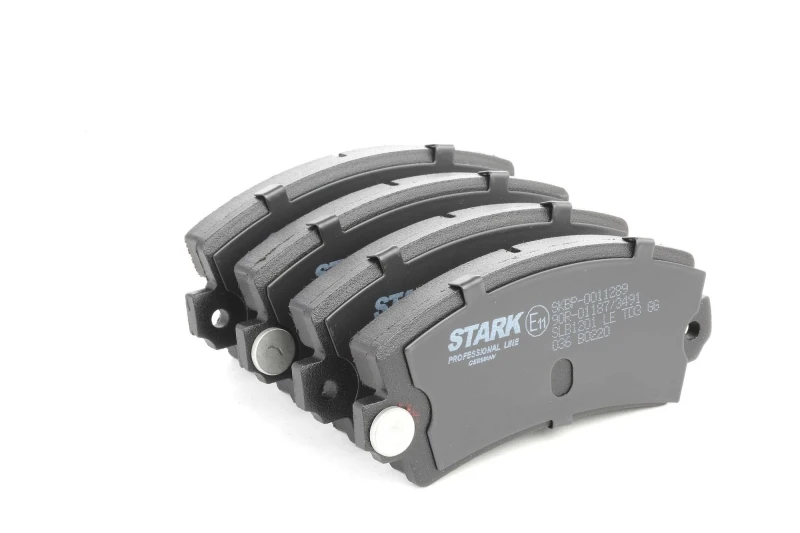 Image of RIDEX 402B0733 Brake pad set Front Axle, prepared for wear warning indicator, with anti-squeak plate Brake Pad Set,disc brake (402)