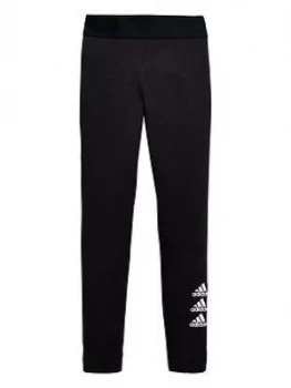 Image of Adidas Junior Girls Must-Haves Badge Of Sport Tights - Black