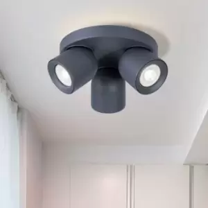 Image of Harper Living - 3 Light White Ceiling Spotlight with Fully Adjustable Bulb Holders