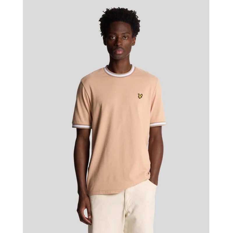 Image of Lyle and Scott Multi Tipped T-Shirt Orange male M
