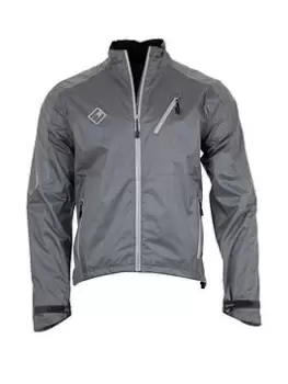 image of Arid Force 10 Windproof Cycling Jacket - Silver/Grey, Size S, Men