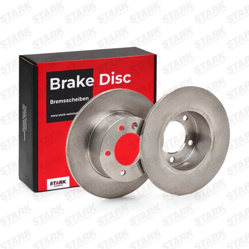 Image of STARK SKBD-0022351 Brake disc Rear Axle, solid, Cast Iron, Uncoated, Untreated, without bolts/screws Cast Iron Brake Disc (82)
