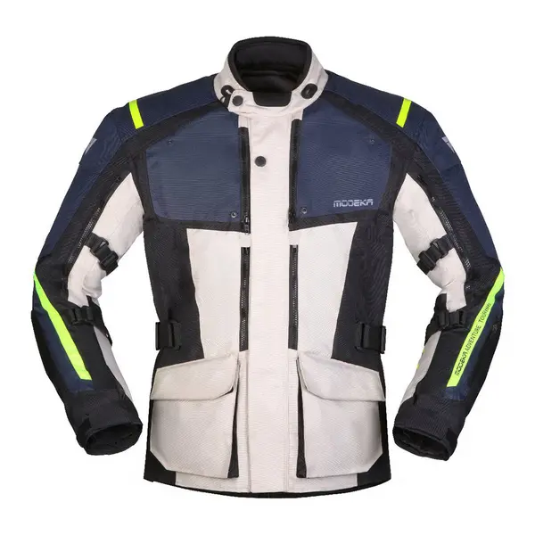 Image of Modeka Varus Jacket Light Grey Blue Size 2XL