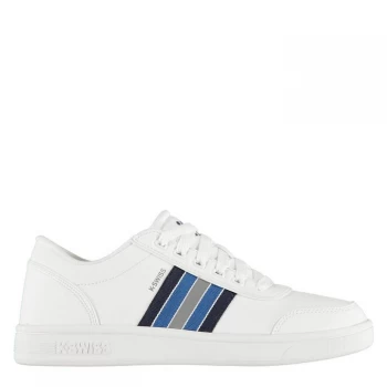 Image of K Swiss Clarkson Trainers - White/Peacoat
