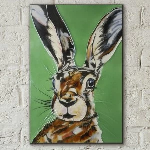Image of Mad Hare Day Wall Tile By S Fenner