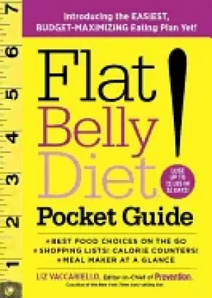 Image of flat belly diet pocket guide introducing the easiest budget maximizing eati