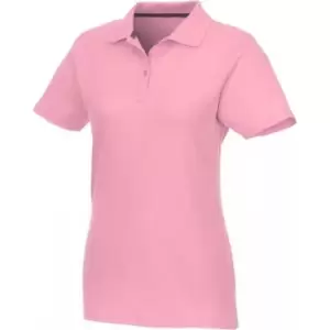 Elevate Womens/Ladies Helios Short Sleeve Polo Shirt (XXL) (Light Pink)