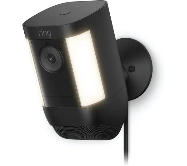 image of Ring Spotlight Cam Pro, Plug-In - Black - Uk