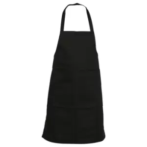 image of Absolute Apparel Adults Workwear Full Length Apron (One Size) (Black)