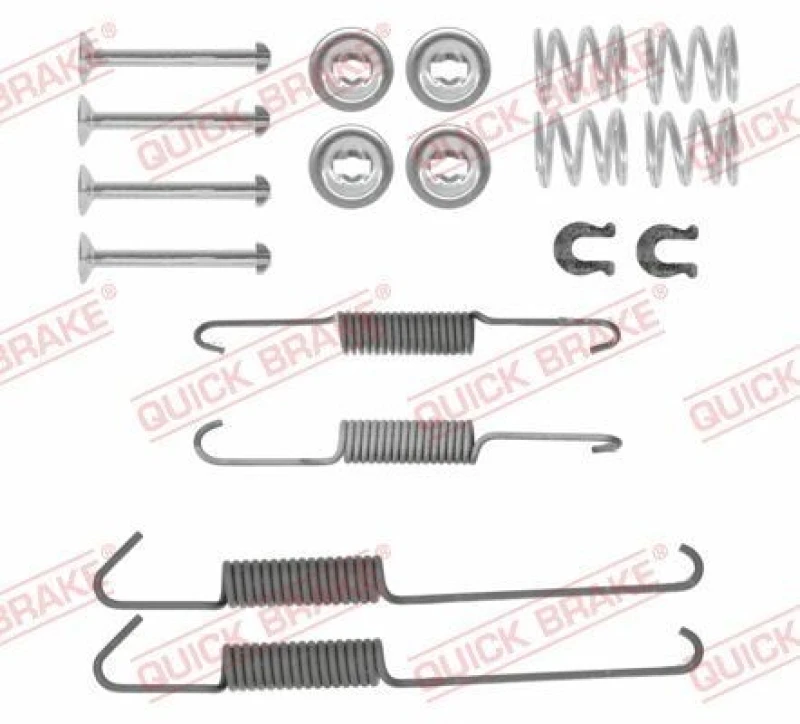 Image of QUICK BRAKE Brake shoe fitting kit QUICK BRAKE 105-0002