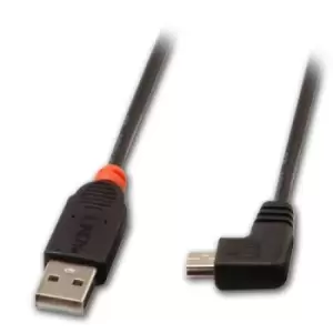 Image of Lindy USB2.0 A/Mini-B 90 Degree 2m