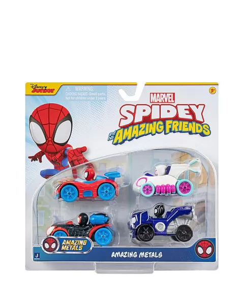 Image of Spidey & Friends Vehicle Metals 4 Pack