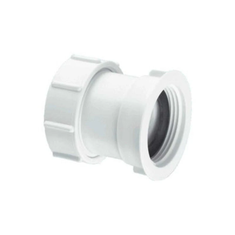 Image of McAlpine S29 1.25" Straight Connector - Multifit x BSP Female thread White