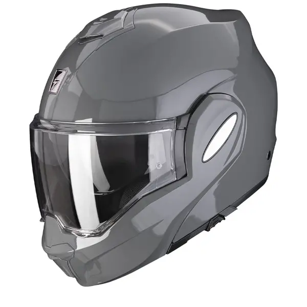 Image of Scorpion Exo-Tech Evo Solid Cement Grey Modular Helmet XL