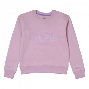 image of Jack Wills Wills Script Crew Jumper - Pink Lady