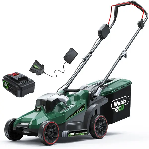 image of Webb WEV20LM33 33cm 20V Cordless Brushless Rotary Lawnmower