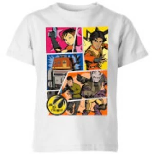 image of Star Wars Rebels Comic Strip Kids T-Shirt - White - 11-12 Years