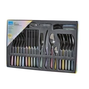 image of Amefa 2214MZVF13C40 ECLAT Pastels 24pc Cutlery Set, Stainless Steel