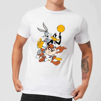 Image of Space Jam Group Shot Mens T-Shirt - White - XS