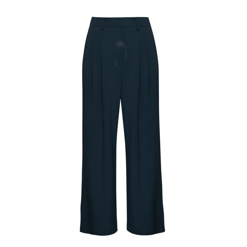 Image of moss copenhagen Womens high waist Trousers Moss Copenhagen Henrika Bleu Female S