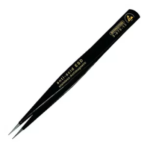 image of Bernstein 5-078-13 SMD Tweezers 130mm Round Tapering Chisel 1.0mm ESD