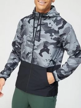 Image of Nike Training Flex Vent Camo Jacket - Black, Size XL, Men