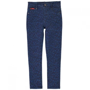 image of Lee Cooper AOP Jeggings Junior Girls - Blue AOP