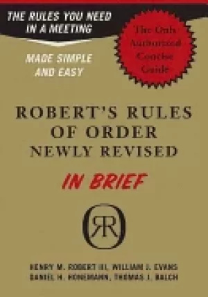 Image of roberts rules of order in brief the simple outline of the rules most often