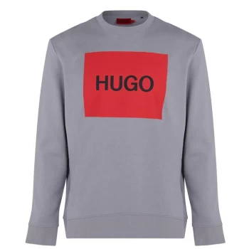 image of Hugo Boss Duragol Large Logo Sweatshirt Silver Size L Men