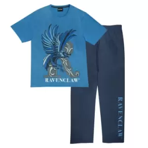 Image of Harry Potter Mens Ravenclaw Pyjama Set (M) (Blue)