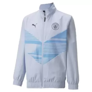 image of Puma MCFC Pre Match Jacket Juniors - Blue