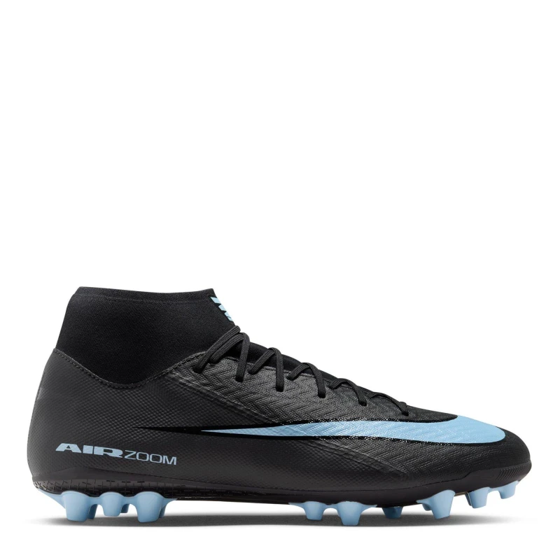 Image of Nike Mercurial Superfly 10 Academy Artificial Ground Football Boots Black/Blue male 8 (42.5)