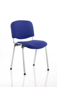 Image of ISO Chrome Frame Bespoke Colour Fabric - (Min Order Qty X 4) Admiral Blue