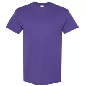 image of Gildan Mens Heavy Cotton Short Sleeve T-Shirt (M) (Lilac)