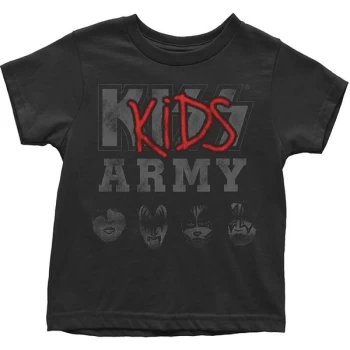 Image of KISS - Army Kids 12 Months T-Shirt - Black