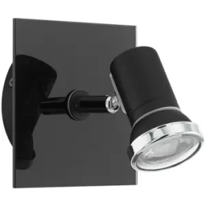 Eglo Tamara Single Spotlight Black, Chrome IP44