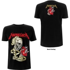 Image of Metallica - Heart Explosive Unisex Large T-Shirt - Black