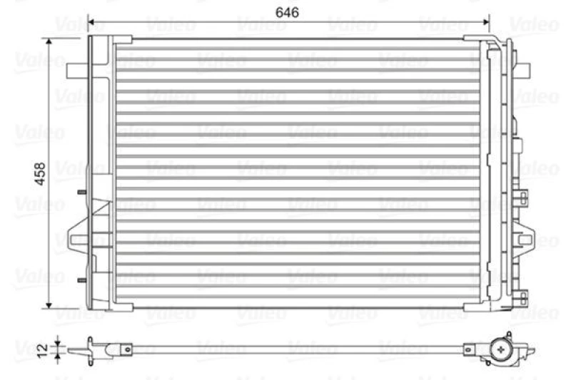 Image of Air conditioning condenser VALEO 814035