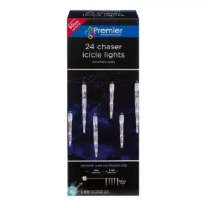 Image of Premier 24-LED Chasing Icicle Lights