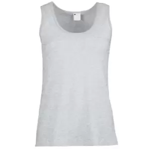 Image of Womens/Ladies Value Fitted Sleeveless Vest (X Small) (Grey Marl)